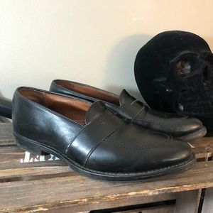 Brooks brothers black slip on loafers 8
